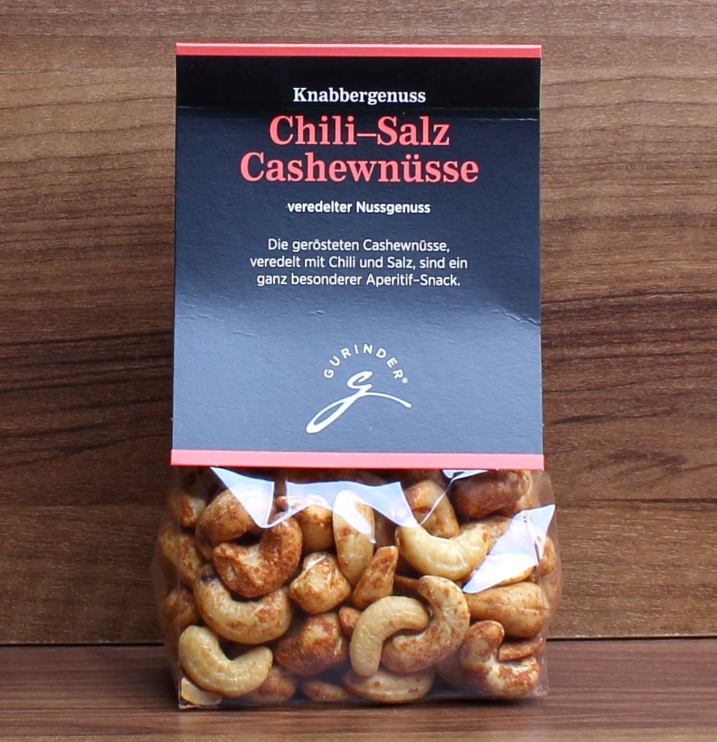 Chili-Salz Cashewnüsse 