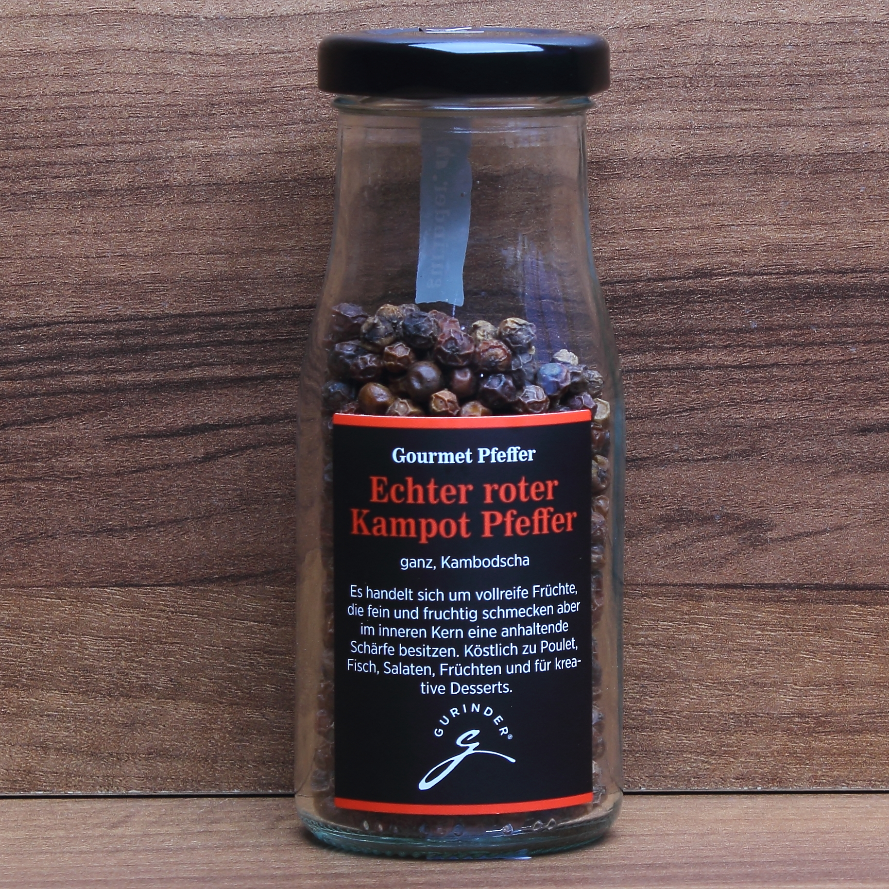 Echter roter Kampot Pfeffer 
